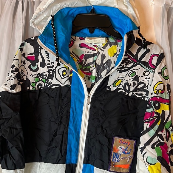 AVVENTURA BY SORRY The Big Jump Hooded Windbreaker Jacket Men’s Small Made Italy - Picture 1 of 11